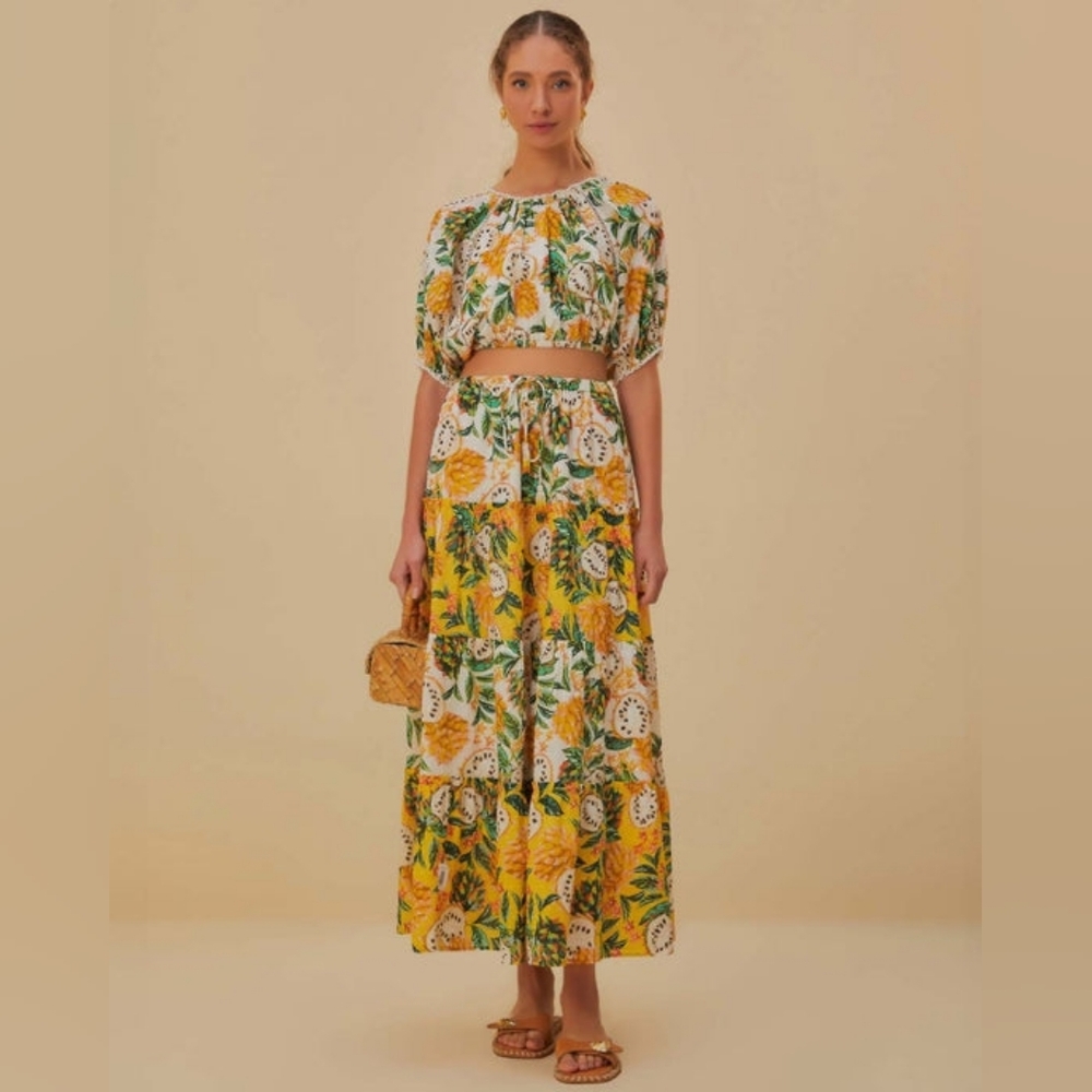 Farm Rio Biriba Maxi Skirt Size XS